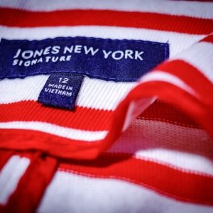 Classy Red & White Stripe Blazer